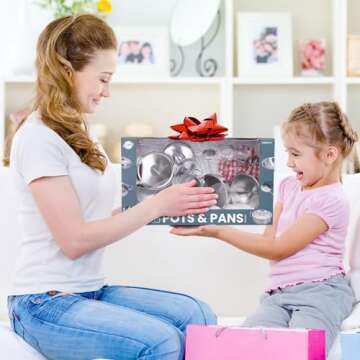 Playkidz Stainless Steel Toy Cookware Set for Kids