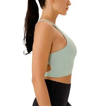 JOYSPELS Women's Medium Support Criss-Cross Sports Bra