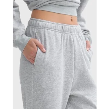 PUMIEY Women's Comfy Heather Grey Joggers for Casual Use