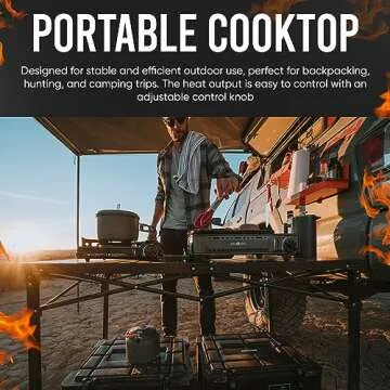 GasOne GS-2400P Dual Fuel Portable Camping Grill Stove