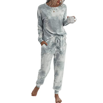 PRETTYGARDEN Women's Tie Dye Two Piece Tracksuit