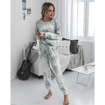 PRETTYGARDEN Women's Tie Dye Two Piece Tracksuit