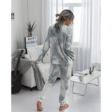 PRETTYGARDEN Women's Tie Dye Two Piece Tracksuit
