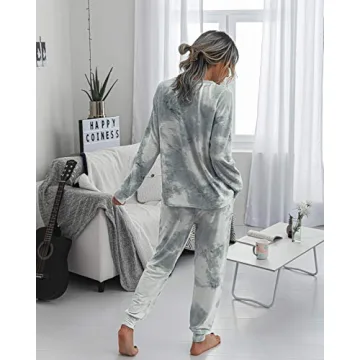 PRETTYGARDEN Women's Tie Dye Two Piece Tracksuit