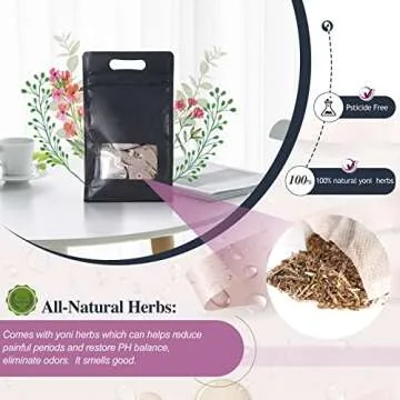 AKSOVA Yoni Seat Kit, Steaming Seat with Yoni Herbs (20 Bags) & U Cushion, V Steam at Home Kit for Feminine Odor, PH Balance, Postpartum Care, Cleansing and Moisturize Support