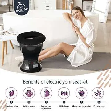 AKSOVA Yoni Seat Kit, Steaming Seat with Yoni Herbs (20 Bags) & U Cushion, V Steam at Home Kit for Feminine Odor, PH Balance, Postpartum Care, Cleansing and Moisturize Support