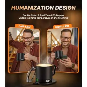 Smart Self Heating Coffee Mug with Temperature Control