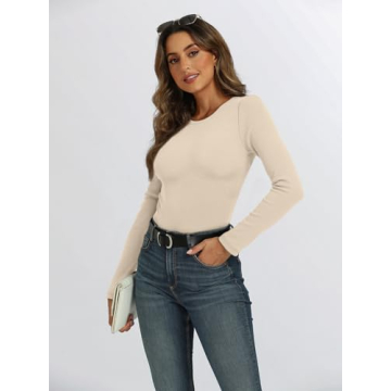 AUTOMET Women's Trendy Fall Long Sleeve Tops 2024