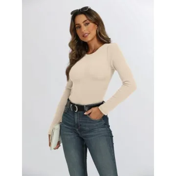 AUTOMET Women's Trendy Fall Long Sleeve Tops 2024