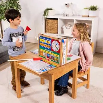 Melissa & Doug School Time Classroom Play Set - Imaginative Teacher & Student Role Play