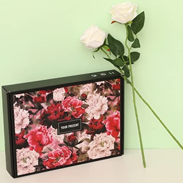 Cloudecor 15Pcs Realistic Velvet Artificial Roses for Gifts