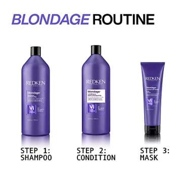 REDKEN Color Extend Blondage Color Depositing Purple Shampoo | For Blonde Hair | Neutralizes Brassy Tones In Blonde Hair | With Salicylic Acid | 33.8 Fl Oz