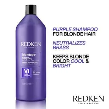 REDKEN Color Extend Blondage Color Depositing Purple Shampoo | For Blonde Hair | Neutralizes Brassy Tones In Blonde Hair | With Salicylic Acid | 33.8 Fl Oz