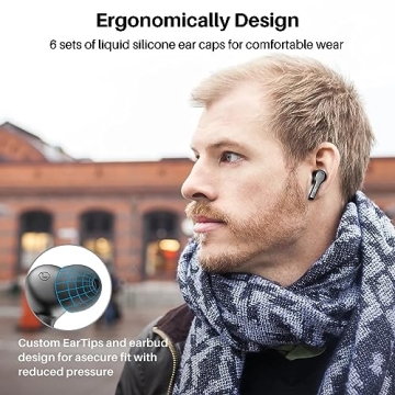 TOZO T9 Wireless Earbuds Noise Cancellation Deep Bass IPX7