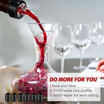 Automatic Measured Bottle Pourer Spout Liquor Pourers Bottle Jigger Quick Shot Spirit Measure, 1 oz/ 30 ml(Clear, Black,20 Pieces)