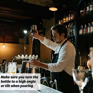 Automatic Measured Bottle Pourer Spout Liquor Pourers Bottle Jigger Quick Shot Spirit Measure, 1 oz/ 30 ml(Clear, Black,20 Pieces)