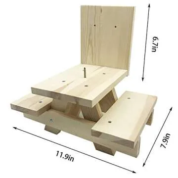 Iceyyyy Squirrel Picnic Table Feeder - Brighten Your Outdoors