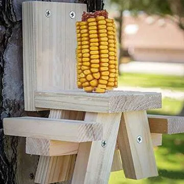 Iceyyyy Squirrel Picnic Table Feeder - Brighten Your Outdoors