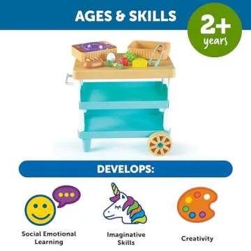 Learning Resources Prep ‘n’ Store Kitchen Island for Kids