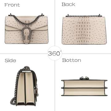 Stylish MYHOZEE Black Crossbody Purse for Women