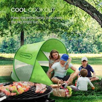 Multifun Beach Tent Portable Pop-Up Sunshade for All Outdoor
