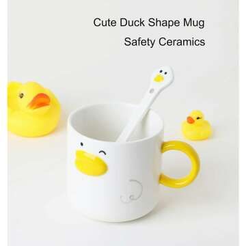 Cute Duck Coffee Mug - Fun 12oz Ceramic Tea Cup
