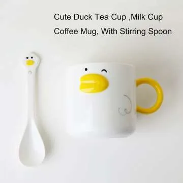 Cute Duck Coffee Mug - Fun 12oz Ceramic Tea Cup