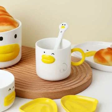 Cute Duck Coffee Mug - Fun 12oz Ceramic Tea Cup