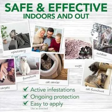 Vet's Best Flea and Tick Home Spray for Cats | Flea Treatment for Cats and Home | Plant-Based Formula | 96 Ounces Refill