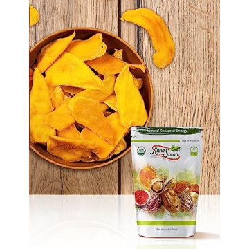 Anna and Sarah Organic Dried Mango, No Sugar Added, Premium Quality