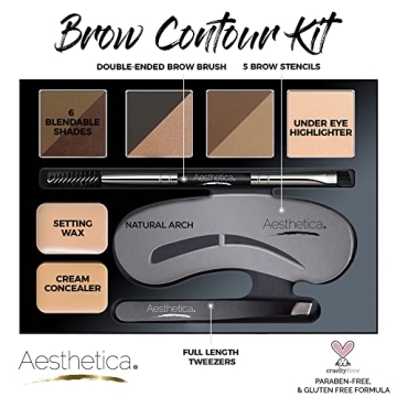 Aesthetica Brow Contour Kit for Flawless Eyebrows