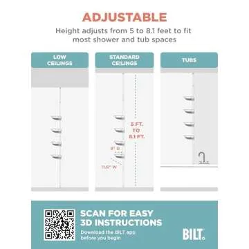 Versatile Zenna Home Tension Pole Shower Caddy