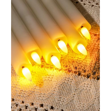 Homemory Flameless Taper Candles with Remote Timer