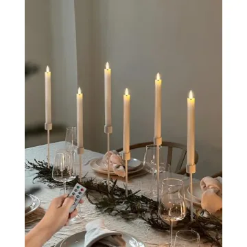Homemory Flameless Taper Candles with Remote Timer