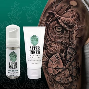 After Inked Tattoo Aftercare Lotion Foam Cleanser