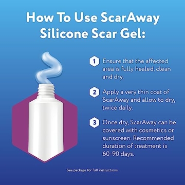 ScarAway Silicone Scar Gel for Face, Body & Acne Treatment