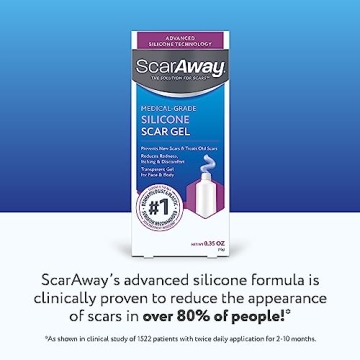 ScarAway Silicone Scar Gel for Face, Body & Acne Treatment