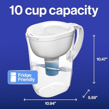 Brita Everyday Elite Water Filter Pitcher, 10-Cup Capacity