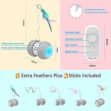 SEFON Robotic Cat Toys - Interactive Fun for Cats