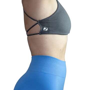 AUROLA Earth Workout Sports Bras Women Athletic Removable Padded Backless Strappy Criss Cross Light Support Gym Fitness Yoga Crop Bra