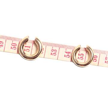 Fomissky-sisa Thick Ear Cuffs for Non Pierced Ears 2 Size Per Set, Unique Ear Cuff Conch Earrings Gold Plated Boho Jewelry