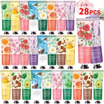28 Pack Hand Cream Gift Set - Moisturizing Travel Size Lotions