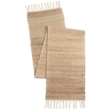 Frelish Jute Cotton Table Runner 14x72 Eco-Friendly