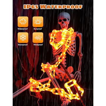 BEEWIN Halloween Chain Lights, 10.4FT, 175 LEDs for Parties