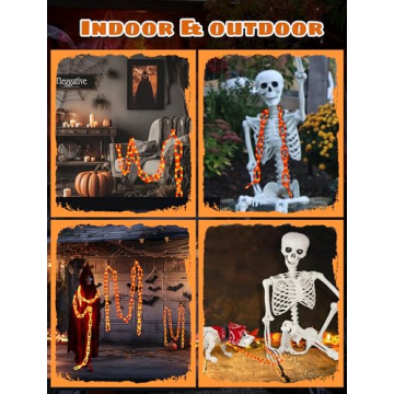 BEEWIN Halloween Chain Lights, 10.4FT, 175 LEDs for Parties