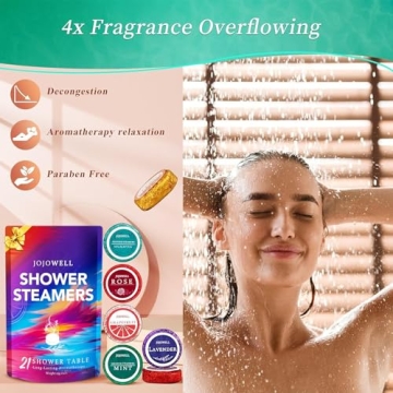 JoJowell Shower Steamers 21 pcs - Perfect Spa Gift for Women