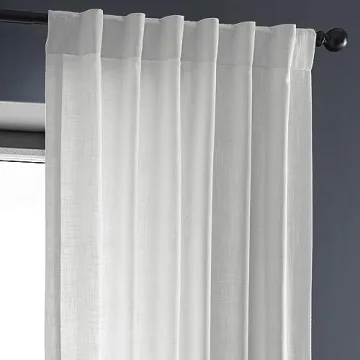 HPD Half Price Drapes Faux Linen Curtains 84 Inches