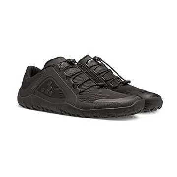 Vivobarefoot Primus Trail II FG, Mens Recycled Off-Road Shoe with Barefoot Firm Ground Sole Obsidian