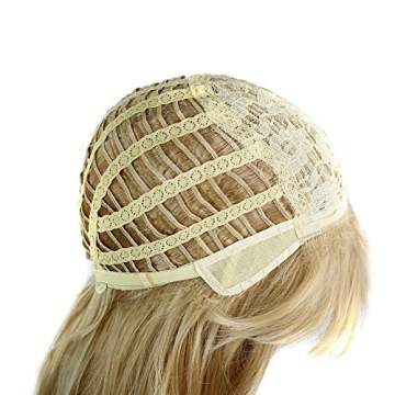 S-noilite 28 Inch Pink-White Ombre Wig for Parties and Cosplay