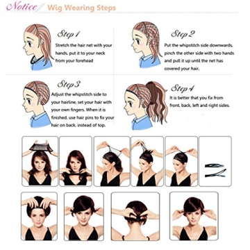 S-noilite 28 Inch Pink-White Ombre Wig for Parties and Cosplay